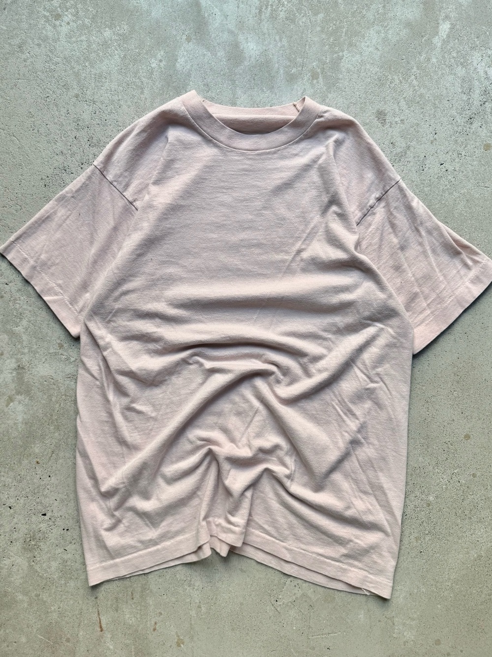 90s Vintage Pink Blank Single Stitch Men’s Tshirt XL 24x31